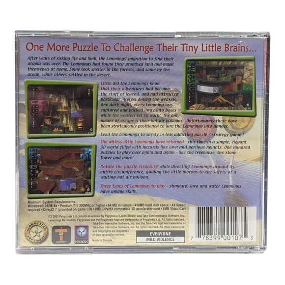 Lemmings Revolution PC Game Windows 98/XP Like New Condition - Picture 6 of 8